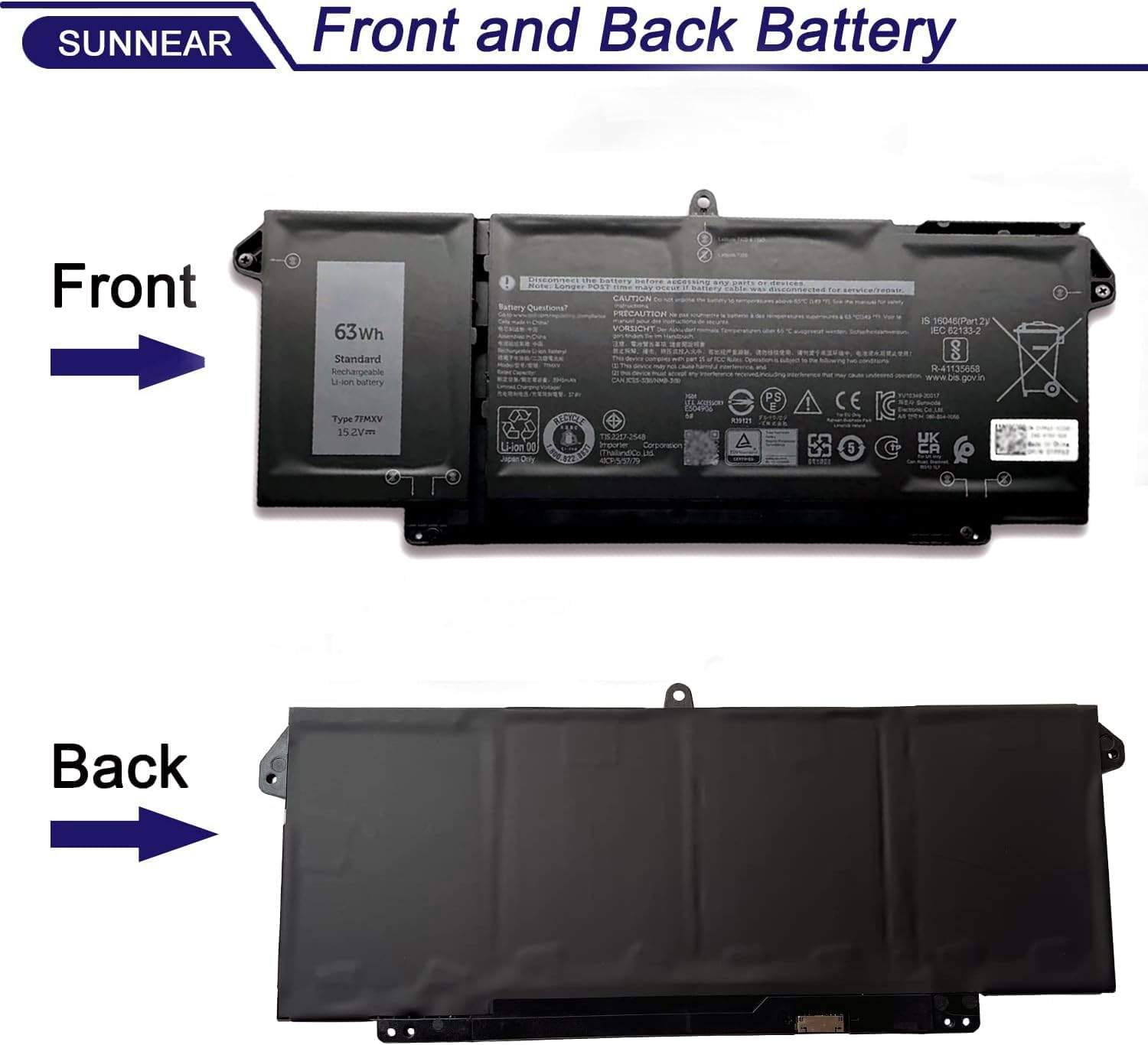 Amazon.com: 7FMXV Laptop Battery Replacement for Dell Latitude